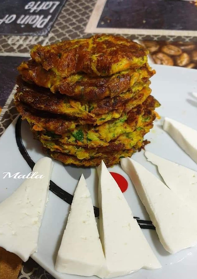 Una foto de Hamburguesas de calabacín y zanahoria