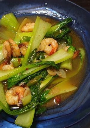 Foto resep Pakcoy tumis udang