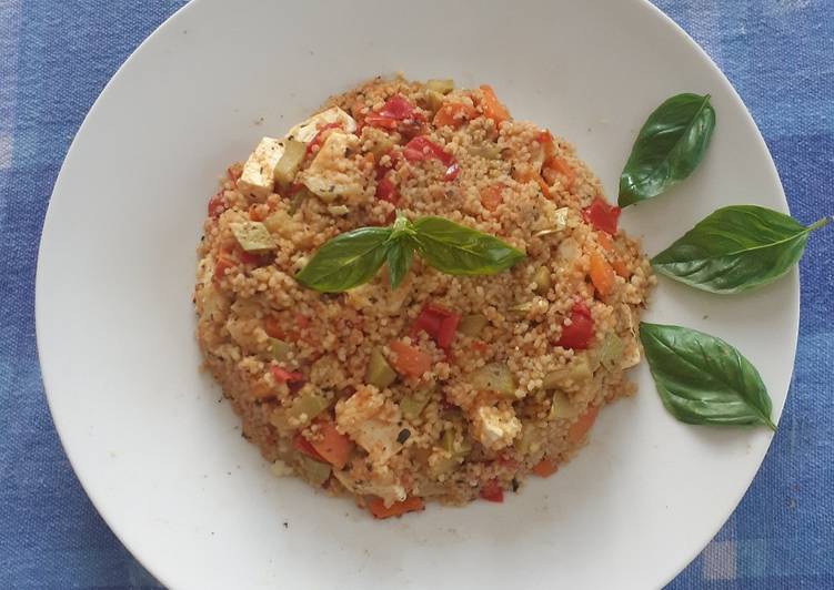 Cous cous alle verdure e feta..mmm! 😜😜😋😋🤩🤩
