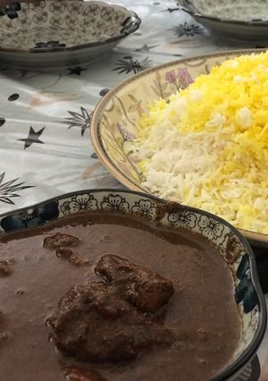 عکسی از دستور خورشت فسنجان