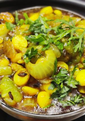 A picture of Ridge Gourd-Chana Dal Dry Curry.