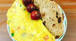 Hình ảnh món French omelette- Trứng ốp lết kiểu Pháp