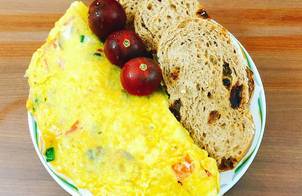 French omelette- Trứng ốp lết kiểu Pháp