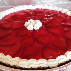Una foto de Tarta de gelatina de frutilla