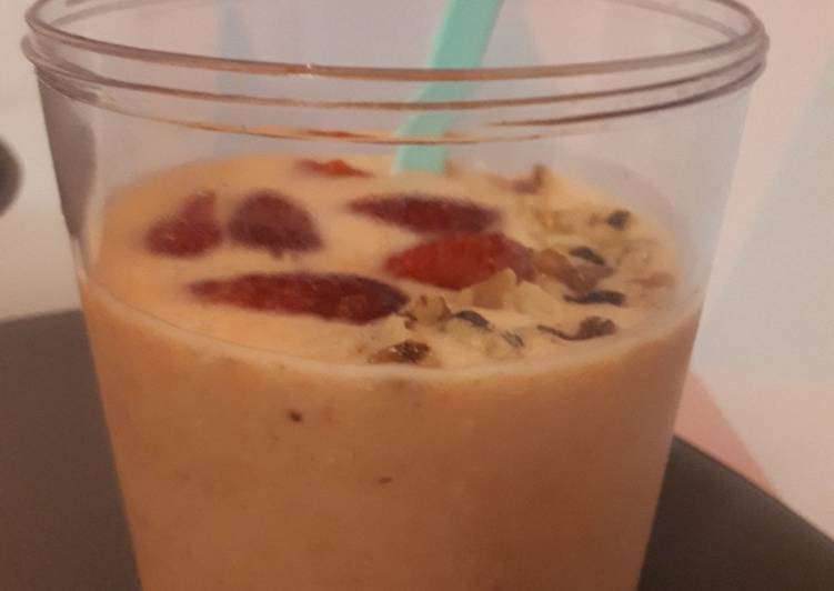 Comment Servir Orange smoothie