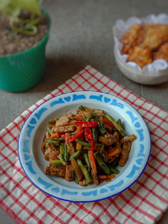 Foto resep Tumis Kacang Panjang Tempe