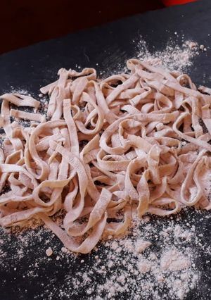 Una foto de Fideos caseros