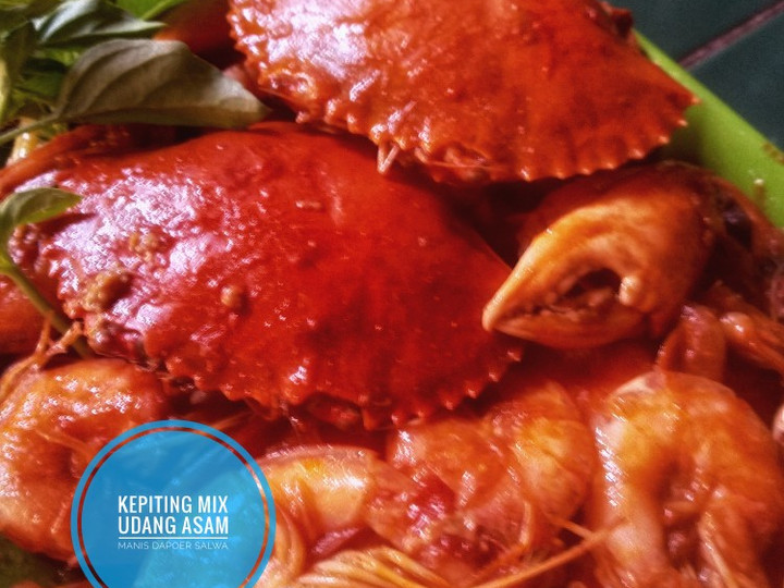 Cara Memasak Kepiting mix udang asam manis Enak