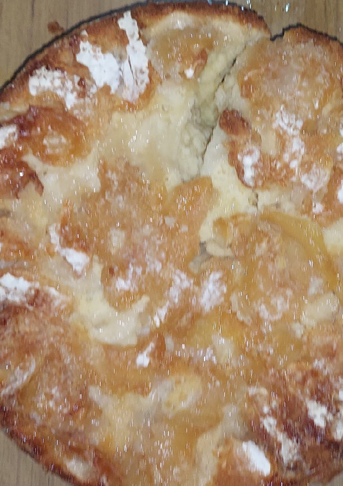 Una foto de Torta invertida de manzanas económica