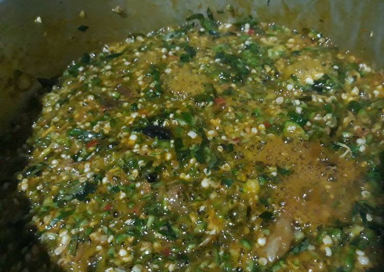 Recipe of Quick Fresh Okro soup