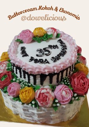 Foto resep Buttercream Kokoh (ekonomis tapi enak)