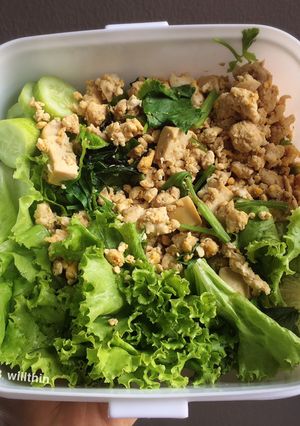 รูปของ อกไก่ผัดไข่