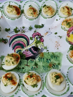 A picture of Bacon Jalapeno Deviled Eggs.