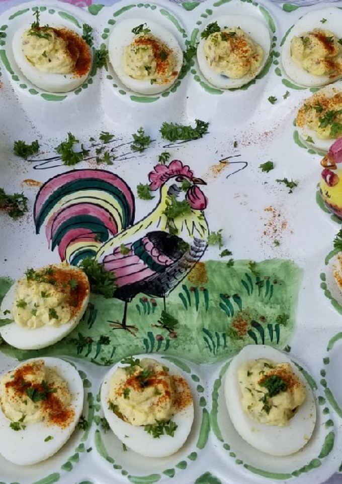 A picture of Bacon Jalapeno Deviled Eggs.