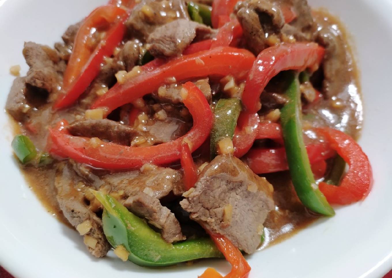 Beef and peppers