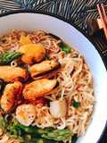 Mì Ăn Liền Lẩu Thái Nấu Trai Đen & Măng Tây