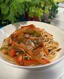 Spaghetti sabor oriental