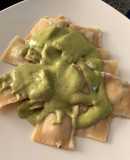 Ravioles al pesto