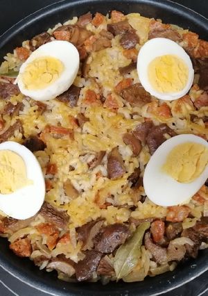 Una foto de Arroz con níscalos