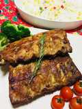Costillar de Cerdo al Horno Con Arroz a la Jardinera!🌿