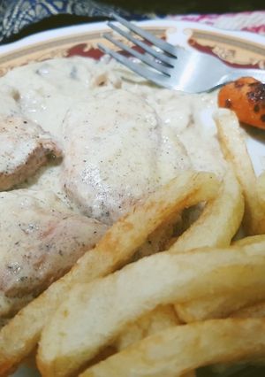 صورة لوصفة ستيك بالفطر