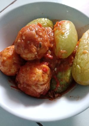 Foto resep Balado telur dan timun