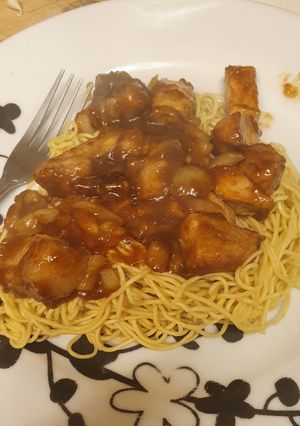 A picture of Caramelised Pork.