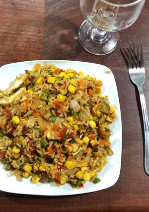 Una foto de Arroz chaufa🌾🍛