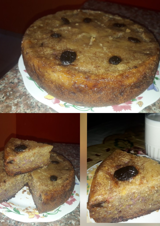 Una foto de Torta de Guineo/Banano en Olla arrocera 😱🤤👏