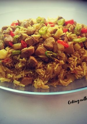 صورة لوصفة أرز بيلاف بالدجاج (وصفة تركية) بنكهات شهية 🍗
