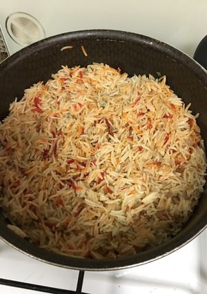 صورة لوصفة (رز ملون (برياني هندي
