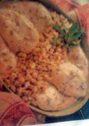 A picture of One Dish Chicken & Stuffing Bake.