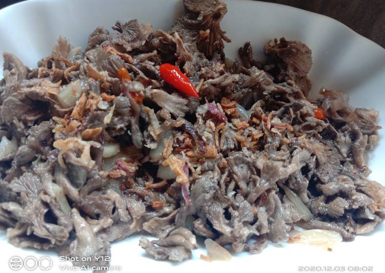 Resep Jamur Grigit/kayu tumis, Sempurna