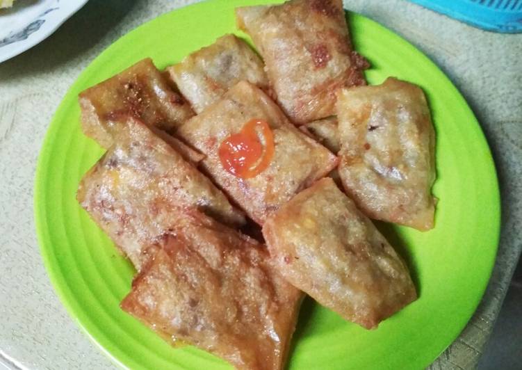 Martabak goreng isi baso dan ati #simple