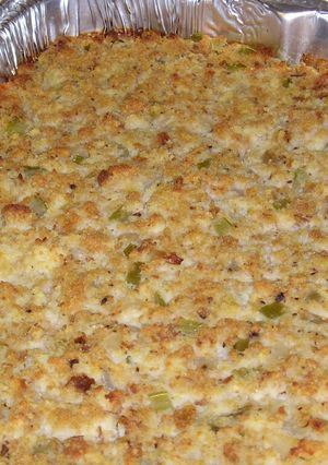 A picture of Brenda's Cornbread Dressing.