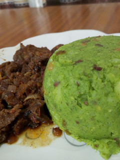 A picture of Mashed potatoes 'mukimo'.