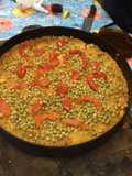 Arroz con Pollo hecho en un disco de arado