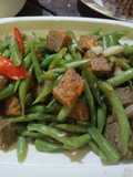 Tumis Buncis oncom dage Simple