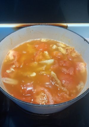A picture of Tomato Egg Soup.