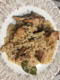 Una foto de Conejo al ajillo con toque dulzón