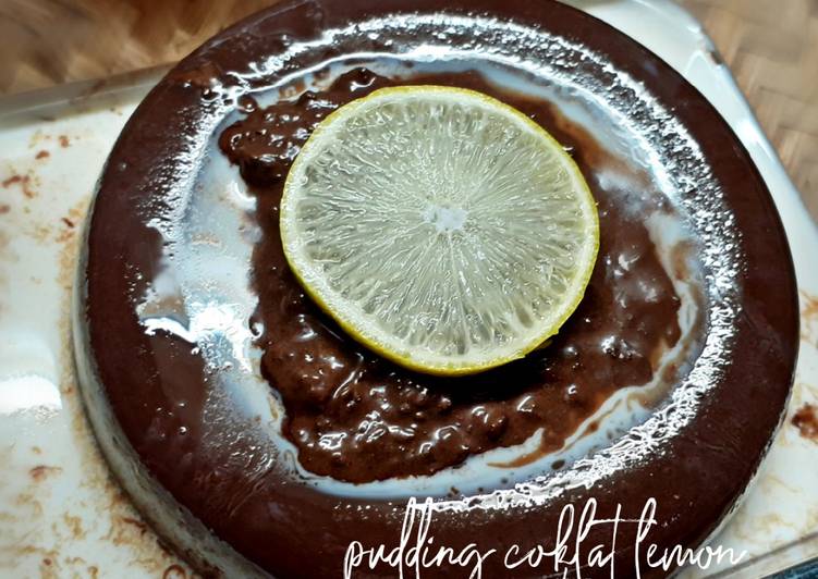 Langkah Mudah untuk Membuat Pudding coklat lemon, Sempurna
