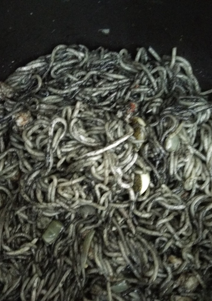 Una foto de Espaguetis con tinta de calamar