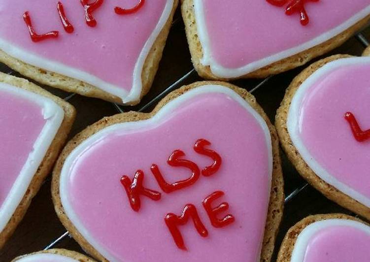 Simple Way to Make Any-night-of-the-week Vickys &#39;Love Hearts&#39; Valentine Cookies, GF DF EF SF NF