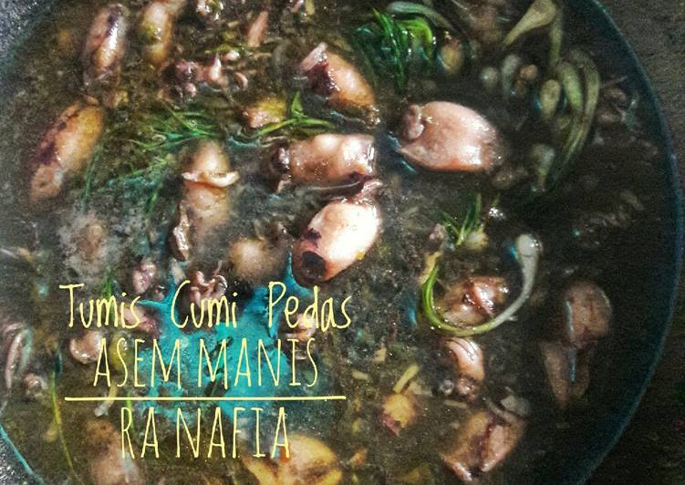 Tumis Cumi Pedas Asem Manis