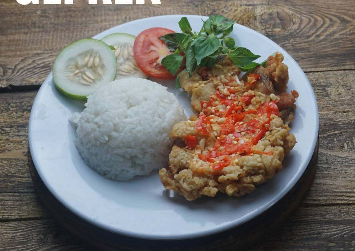 Ayam Geprek Sambal Bawang
