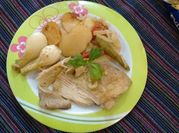 Una foto de raya al horno