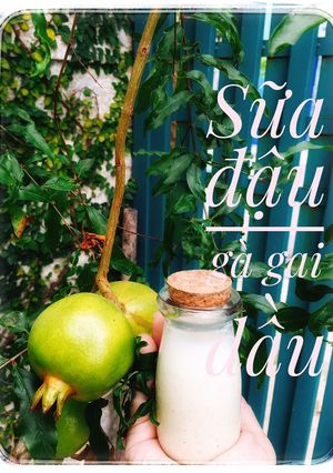 Hình của món Sữa đậu gà gai dầu.