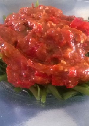Foto resep Plecing Kangkung Sambal trasi