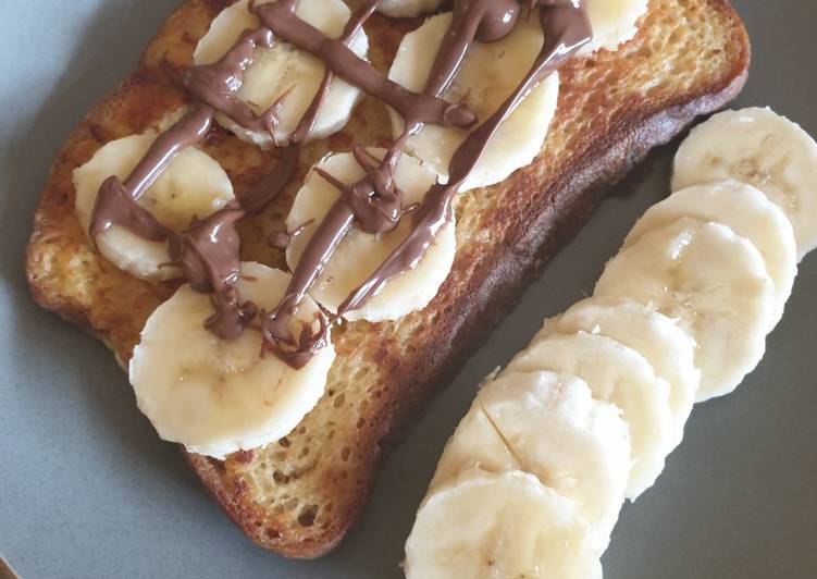 Step-by-Step Guide to Prepare Perfect My banana and nutella French toast