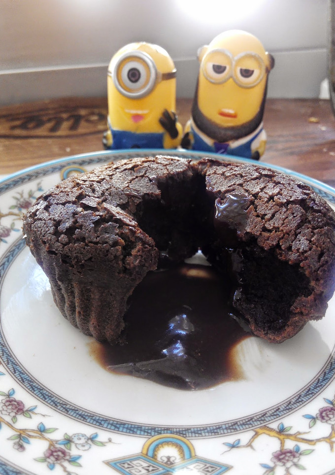 Una foto de Volcán de chocolate